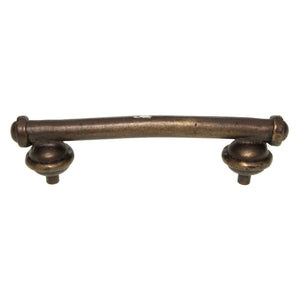 Anne at Home Une Grande Button 3" Ctr. Cabinet Bar Pull Bronze Rubbed 1048-3