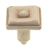 Anne at Home Artisan Square 1 1/8" Cabinet Knob Weathered White 1058-17