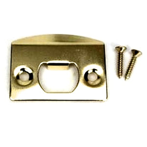 10 Pack Hickory Polished Brass Full Lip Door Strike Plates 1070