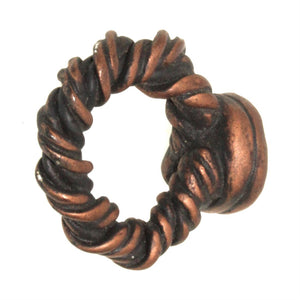 Anne at Home French Country Tanglewood 1 1/2" Ring Pull Black Copper 1082-733