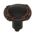 Anne at Home Artisan Mai Oui 1 1/8" Knob Black with Terra Cotta Wash 1097-730