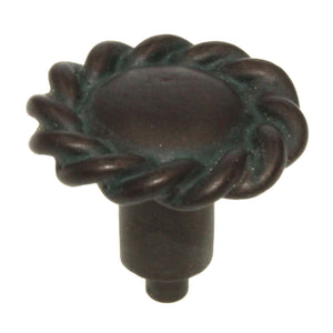Anne at Home Artisan Roguery 1 1/4" Rope Cabinet Knob Bronze Verde Wash 1120-234