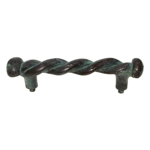 Anne at Home Hardware Roguery 3" Ctr. Cabinet Pull Rust with Verde Wash 1124-934