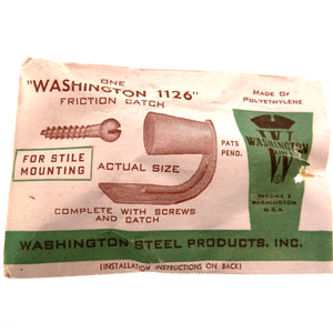 Vintage Washington Clear Polyethylene 1 1/4" Friction Cabinet Catch 1126