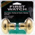 First Watch Passage Door Knob Set Solid Brass Vintage Style With Spindle 1130