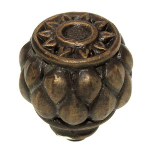 Anne at Home Hardware Corinthia Large 1" Cabinet Knob Bronze Rubbed 1134-3