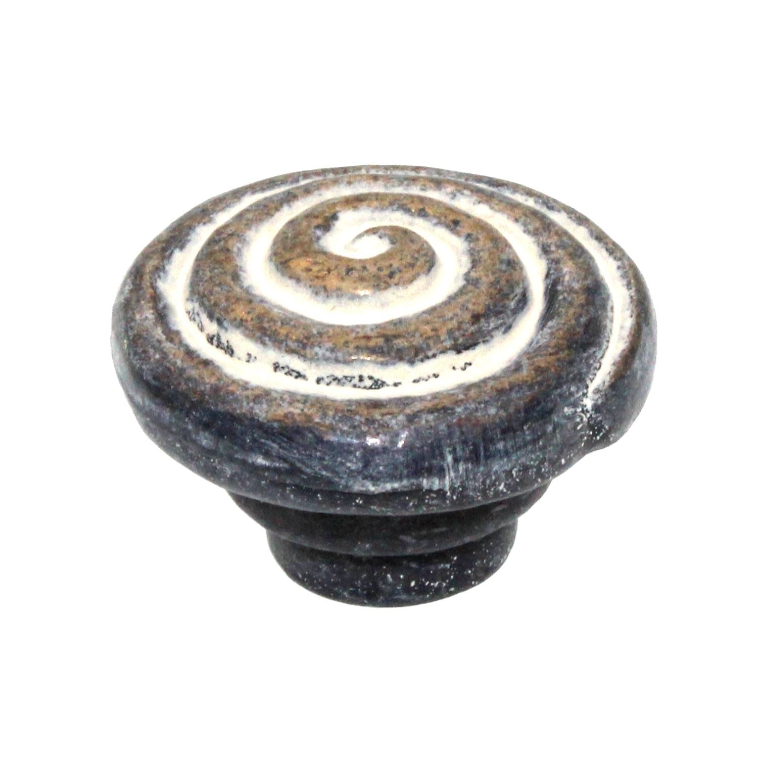 Schaub And Company Rustica 1 1/4" Swirl Cabinet Knob Blonde Antique 114-BA