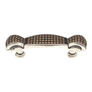 Laurey Alhambra 3 1/2" Ctr Cabinet Pull Black Gold Dotted Two-Tone 11709