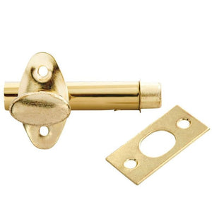 Hickory Hardware 1181 Polished Brass Mortise Door Bolt Latch, Easy to Operate