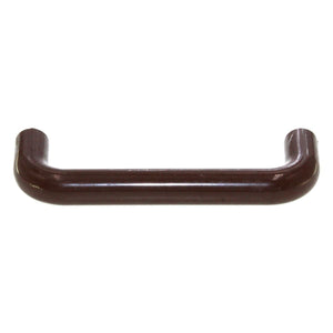 Brown Plastic Cabinet Wire Pull Handle 3" Ctr 1187-BRN