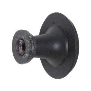 Laurey Churchill 1 1/8" Cabinet Knob Oil-Rubbed Bronze Umber Brown Leather 12091