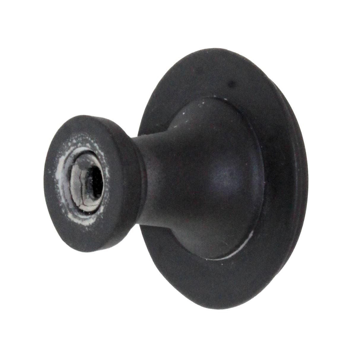 Laurey Churchill 1 1/8" Cabinet Knob Oil-Rubbed Bronze Buff Black Leather 12092