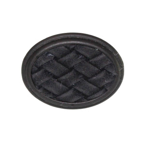 Laurey Churchill 1 5/8" Oval Knob Oil-Rubbed Bronze Buff Black Leather 12192