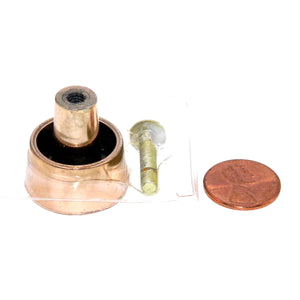 Vintage Washington Stellar Polished Copper 1" Round Cabinet Knob 1231-CU