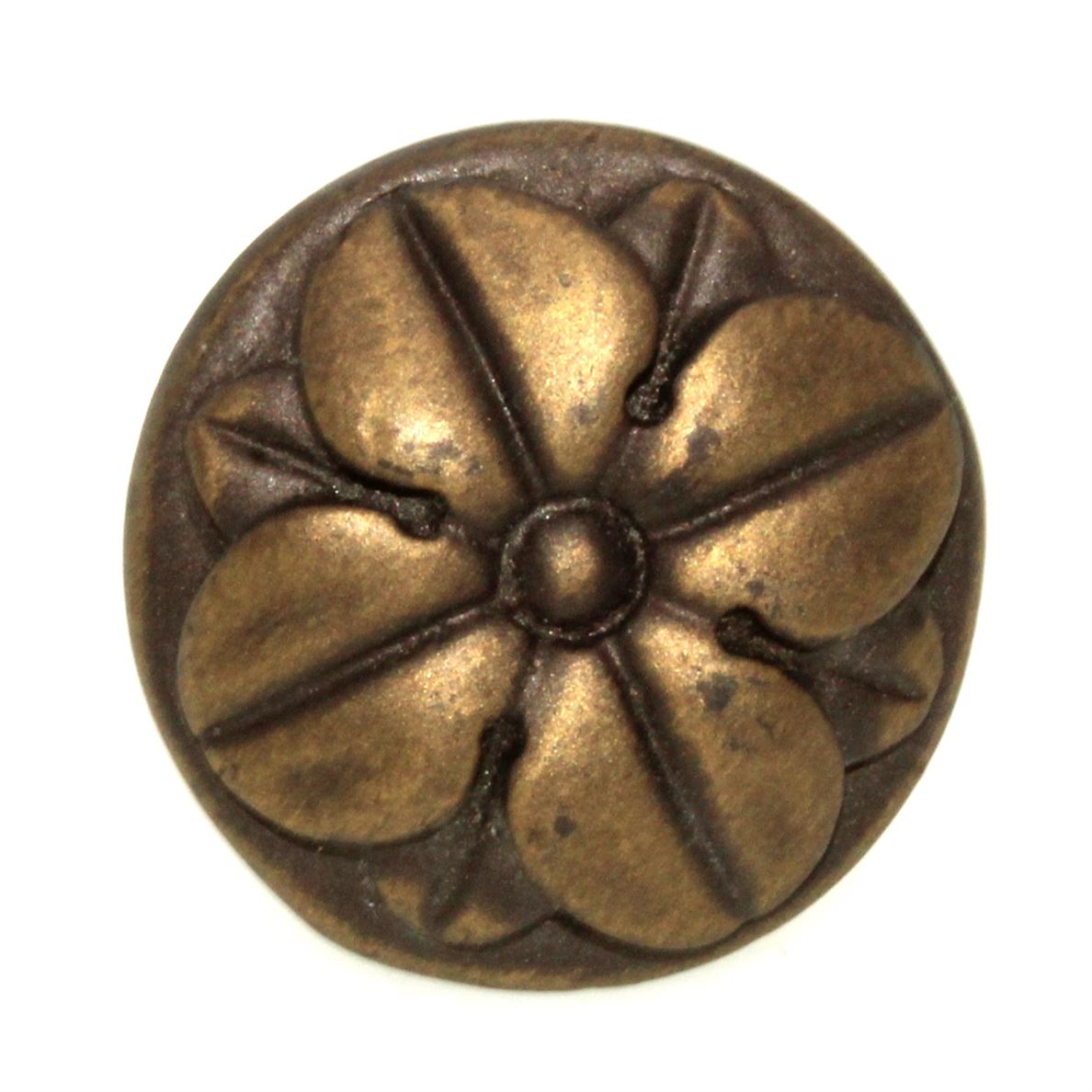 Anne at Home Nature Pompeii Large 1 1/4" Leaf Cabinet Knob Bronze Rubbed 1242-3
