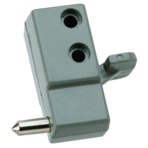 Patio Sliding Door Lock with Hardened Steel Bolt. Activate with Foot. Lock Closed or Vent Position.
