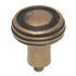 Anne at Home Rustic Sonnet Small 1" Ringed Cabinet Knob Antique Gold 1300-21