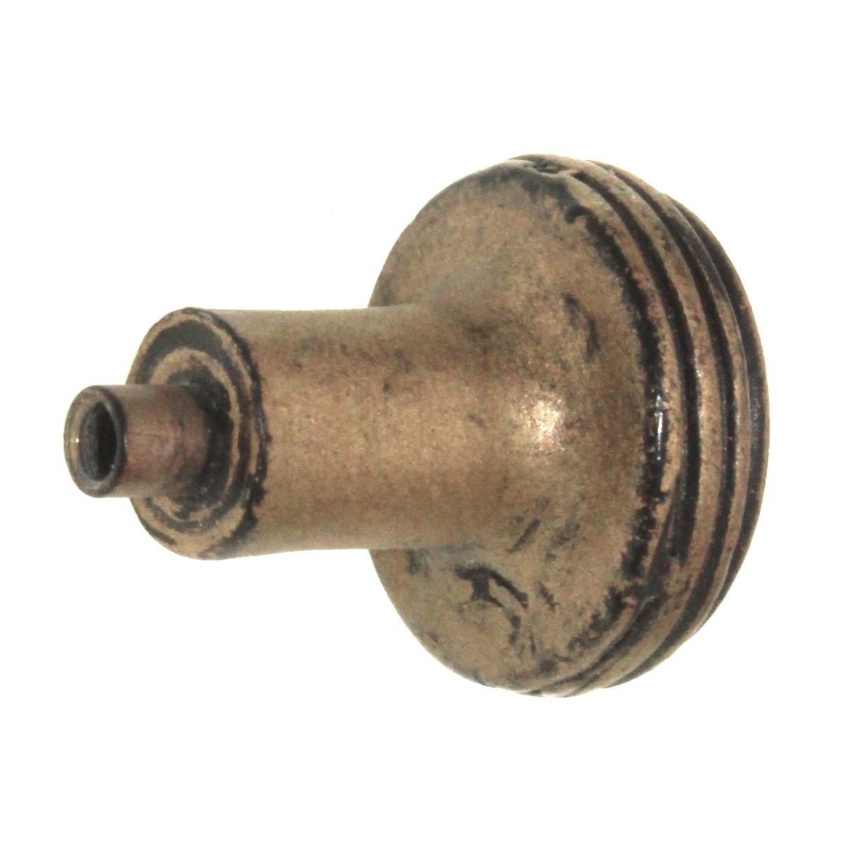 Anne at Home Rustic Sonnet Small 1" Ringed Cabinet Knob Antique Gold 1300-21