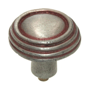 Anne at Home Rustic Sonnet 1 1/4" Cabinet Knob Pewter with Copper Wash 1302-133