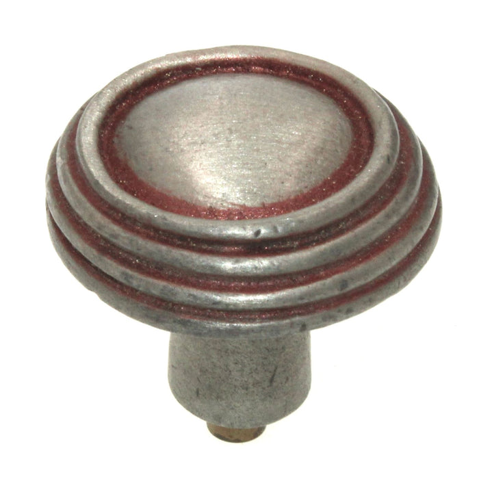 Anne at Home Rustic Sonnet 1 1/4" Cabinet Knob Pewter with Copper Wash 1302-133
