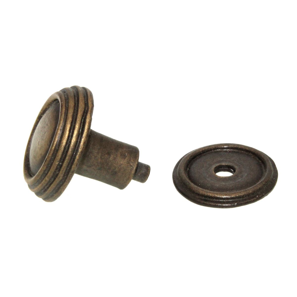 Anne at Home Rustic Sonnet Large 1 1/4" Ringed Cabinet Knob Bronze Rubbed 1302-3