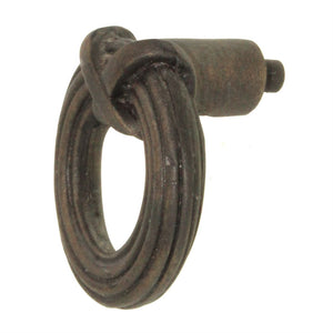 Anne at Home Rustic Sonnet 1 5/8" Ribbon & Reed Ring Pull Bronze Rubbed 1303-3