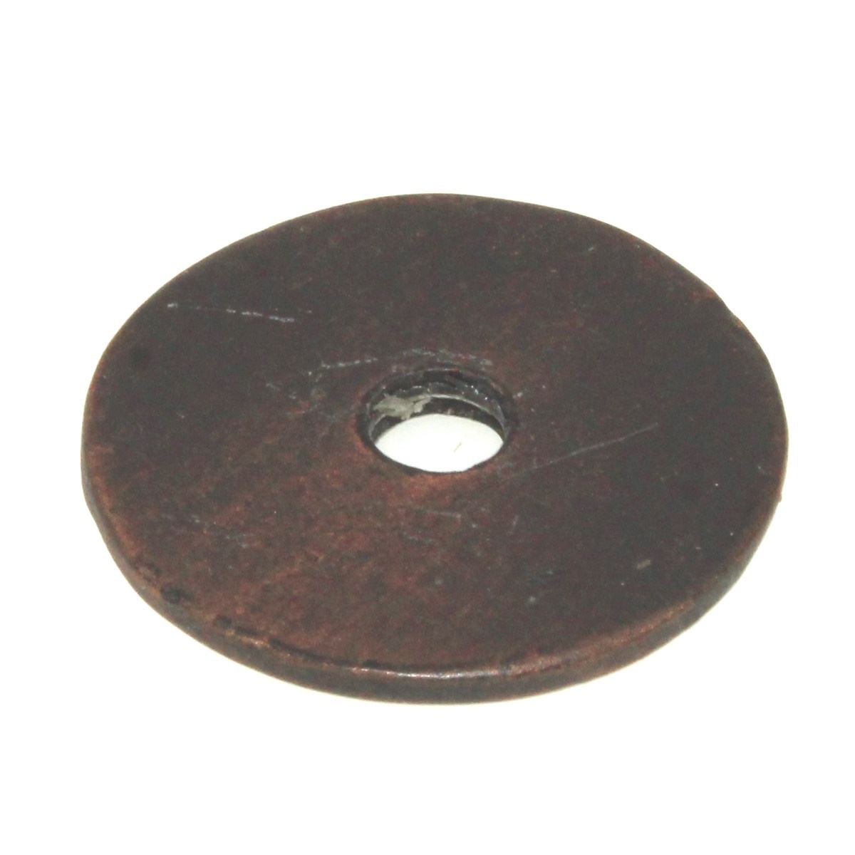 Anne at Home Rustic Sonnet 1" Cabinet Knob Backplate Antique Copper 1305-16