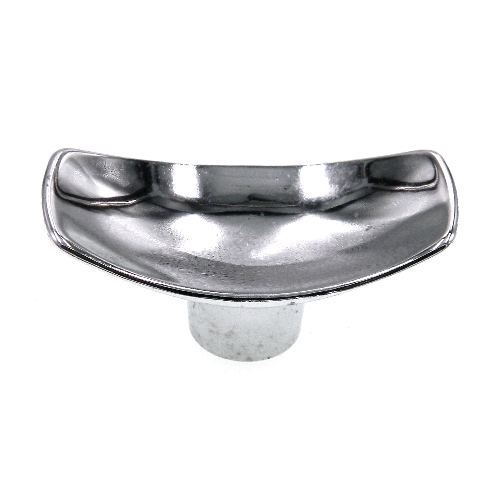 Vintage Washington Solitaire Polished Chrome Rectangular Cabinet Knob 1322R-26