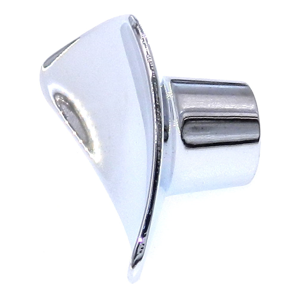 Vintage Washington Solitaire Polished Chrome Soft Triangle Cabinet Knob 1323R-26