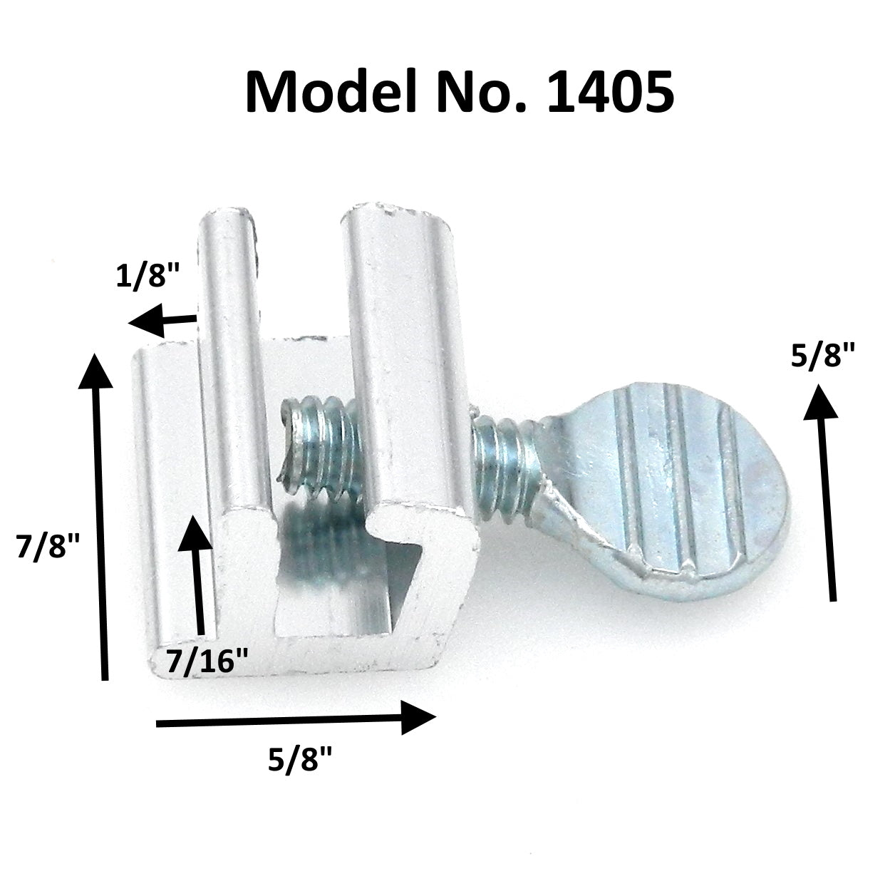 Hickory Hardware 1405 - Cerradura de seguridad ajustable para ventana corredera de aluminio, juego de 4