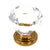 Amerock Advantage Clear Solid Brass 1 1/4" Round Cabinet Knob 14303CBB