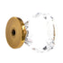 Amerock Advantage Clear Solid Brass 1 1/4" Round Cabinet Knob 14303CBB