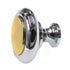 Amerock Allison 14353CHB 1 1/4" Polished Chrome Brass Flat Top Cabinet Knob