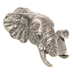 Anne at Home Animals Elephant Head 4 1/2" Cabinet Knob Pewter Matte 147-1
