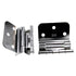 Pair of Stanley Polished Chrome 3/8" Inset Partial Wrap Loose Pin Hinges 1535