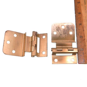 Pair of Stanley Satin Bronze 3/8" Inset Partial Wrap Loose Pin Hinges 1535-A5
