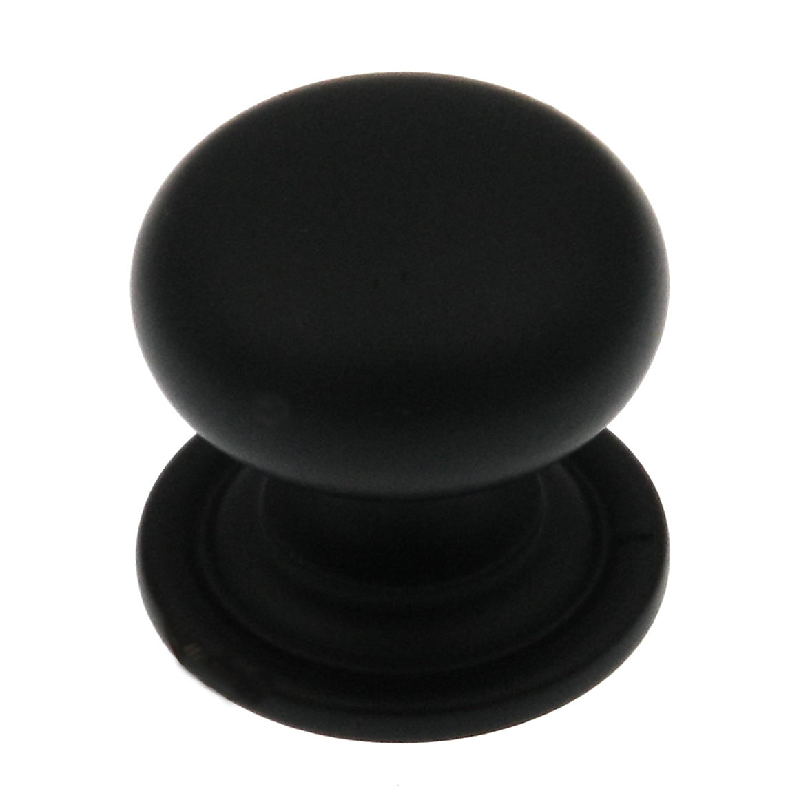 Cliffside 158-FB Flat Black Finished Solid Brass 1-3/16" Cabinet Knob Pull