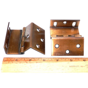 Pair Stanley Bronze Mortise Full Inset Heavy Duty Hinges For 3/4" Door 1588-10A