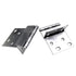 Pair Stanley Satin Chrome 3/8" Overlay Partial Wrap Hinges For 3/4" Door 1591
