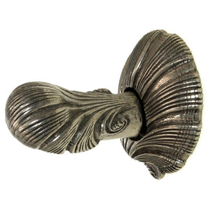 Anne at Home Nautical Oceanus Sea Shell Decorative Hook Pewter Bright 1604-8