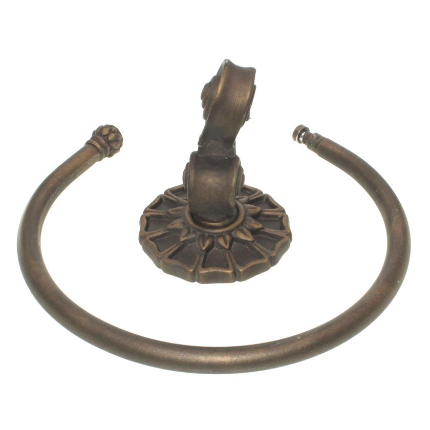 Anne at Home Traditional Corinthia 6 1/2" Bath Towel Ring Bronze Rubbed 1663-3