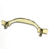 Amerock Allison 170PB Tirador de gabinete liso con arco de latón pulido de 3 "cc