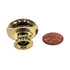 Polished Brass 1 1/8" Traditional Round Cabinet Knob 1770-PB
