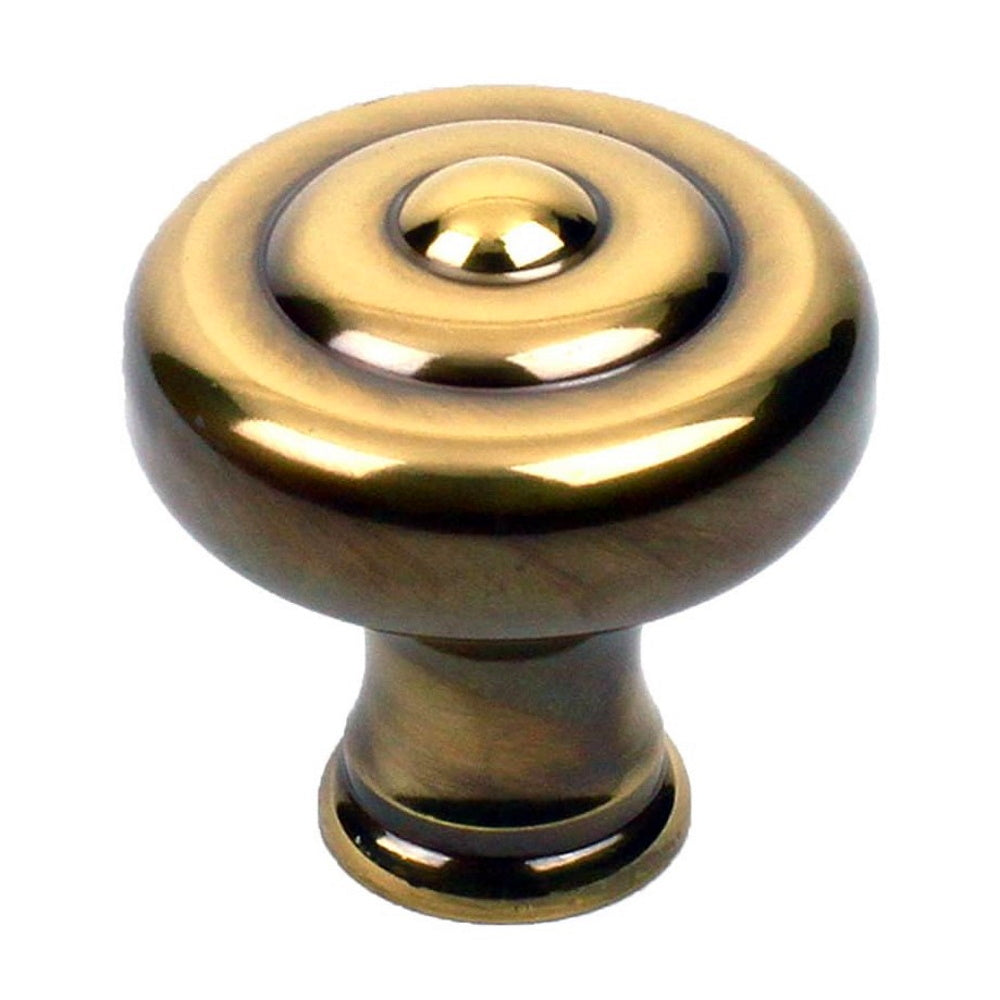 Century Yukon 18128-PA Polished Antique 1 1/2" Solid Brass Cabinet Knob Pull