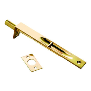 Hickory Hardware Solid Brass 6" Flush Door Bolt for French Doors 1855