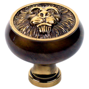 Century Roman 19308-PA Polished Antique 1 1/2" Solid Brass Cabinet Knob Pull