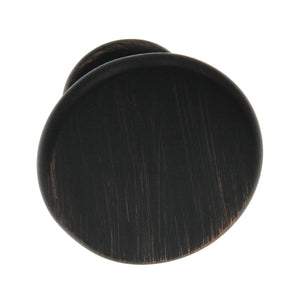 Taymor Oil Rubbed Bronze Round 1 1/2" Cabinet Knob 20-1311ORB