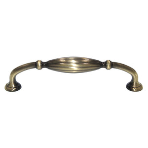 Schaub And Company Manistique Cabinet Pull 5" (128mm) Ctr Antique Brass 204-AB