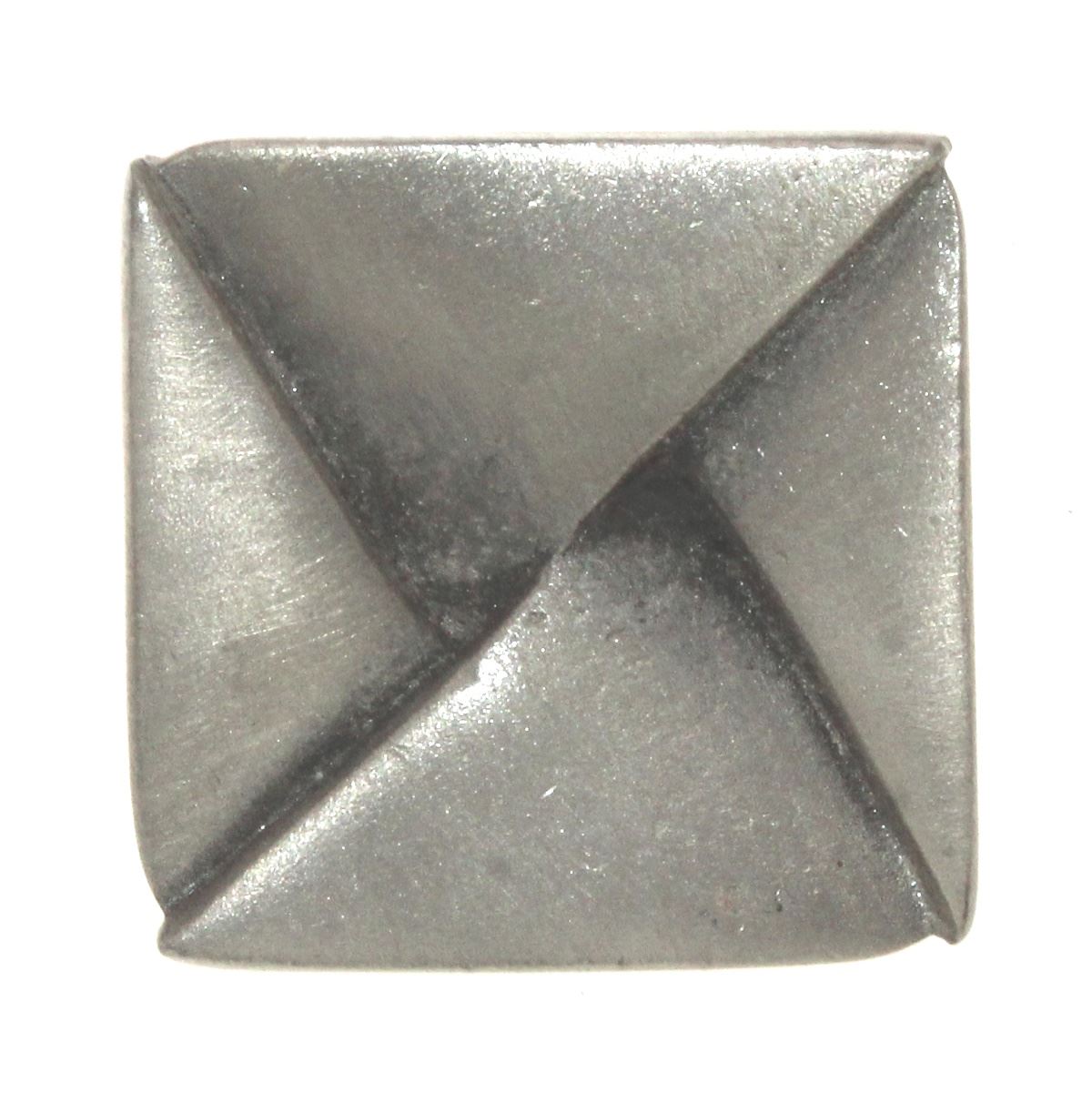 Anne at Home Modern Dijon 1 1/4" Square Cabinet Knob Satin Pewter 231-20