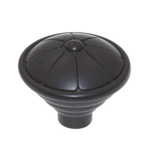 Laurey Kama 1 1/2" Round Button Cabinet Knob Oil-Rubbed Bronze 23466
